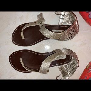 Gold Steve Madden sandles